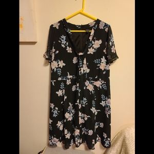Torrid floral chiffon dress